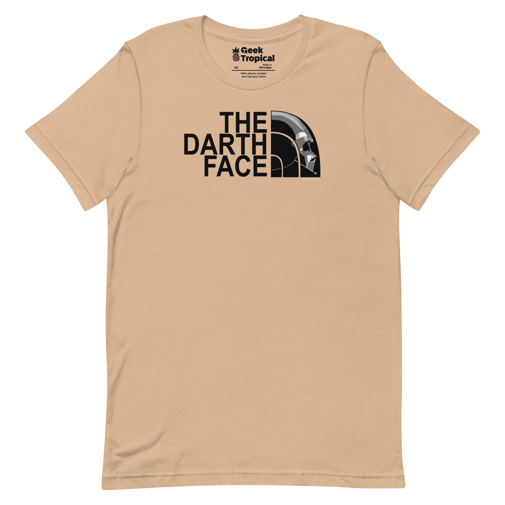The Darth Face T-Shirt Geek Nerd Advertise to Meta Design by Tobe Fonseca Gpt - No - Tags