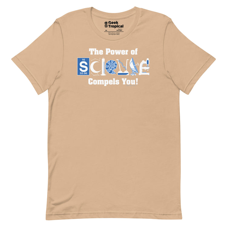 Power of Science T-Shirt Geek Nerd Advertise to Meta FLOW DESC WRITING Off World Designs
