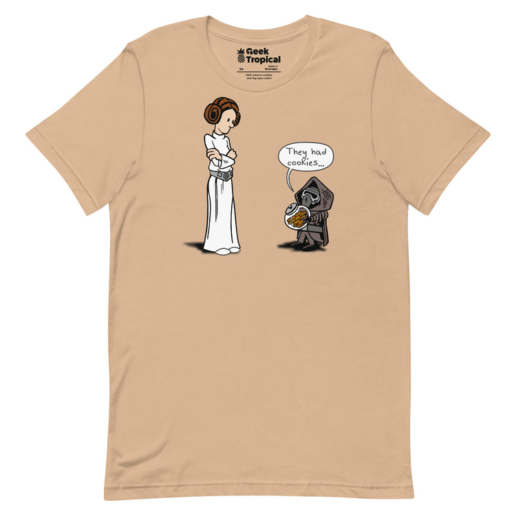 Darkside Cookies T-Shirt Geek Nerd Advertise to Meta Fantasy Prints FLOW DESC WRITING
