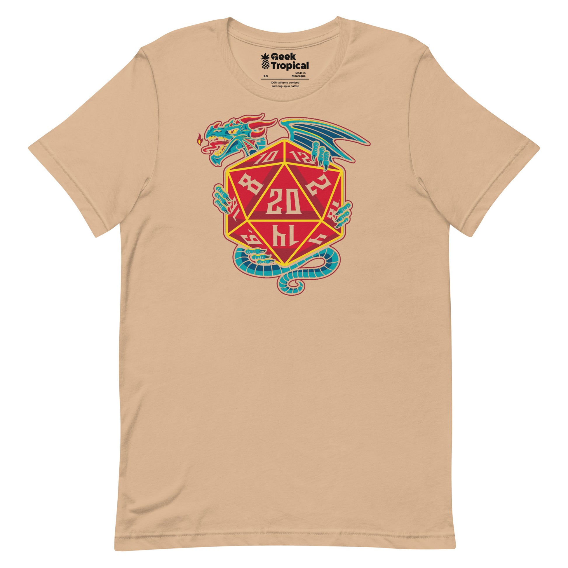 D20 Dice Dragon T-Shirt 15
