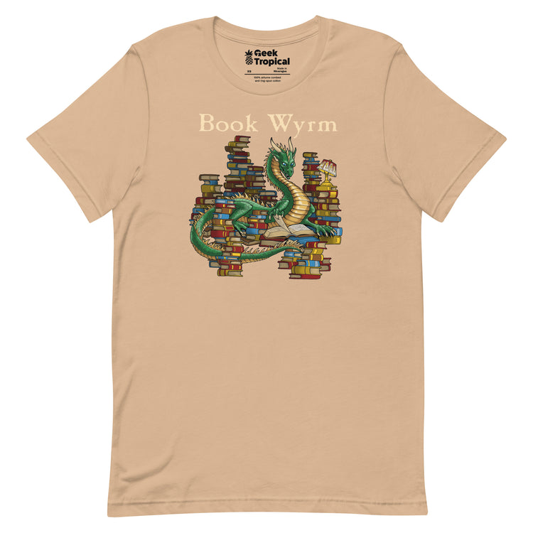 Book Wyrm T-Shirt Geek Nerd Advertise to Meta Book Prints Fantasy Prints