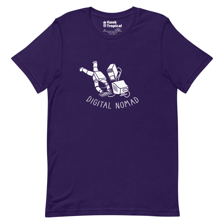 Digital Nomad Astronaut T-Shirt Geek Nerd computer print Design by Tobe Fonseca FLOW DESC WRITING