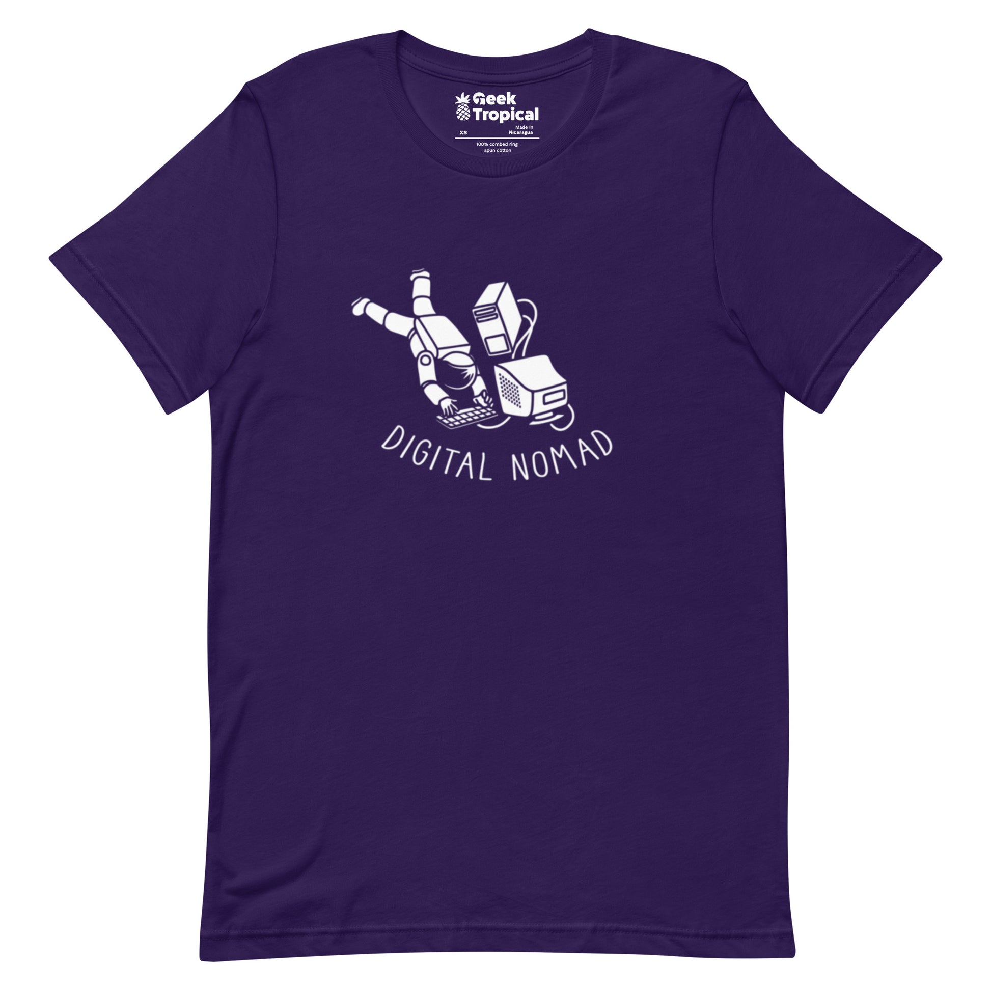 Digital Nomad Astronaut T-Shirt Geek Nerd computer print Design by Tobe Fonseca FLOW DESC WRITING