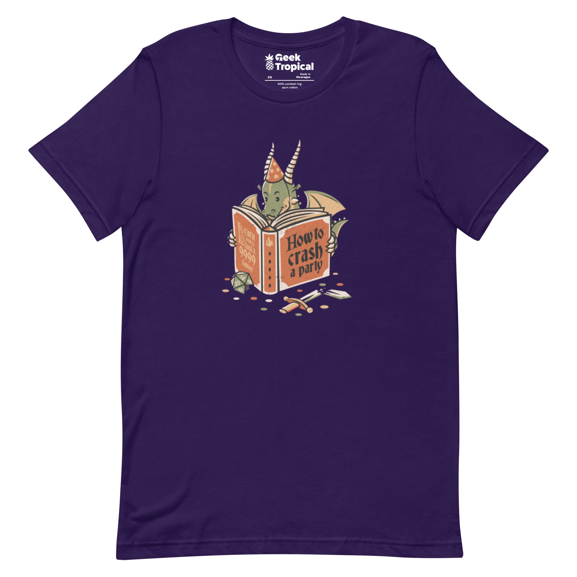 Dragon Party Crashing T-Shirt Geek Nerd Design by Tobe Fonseca dnd & rpg print Fantasy Prints