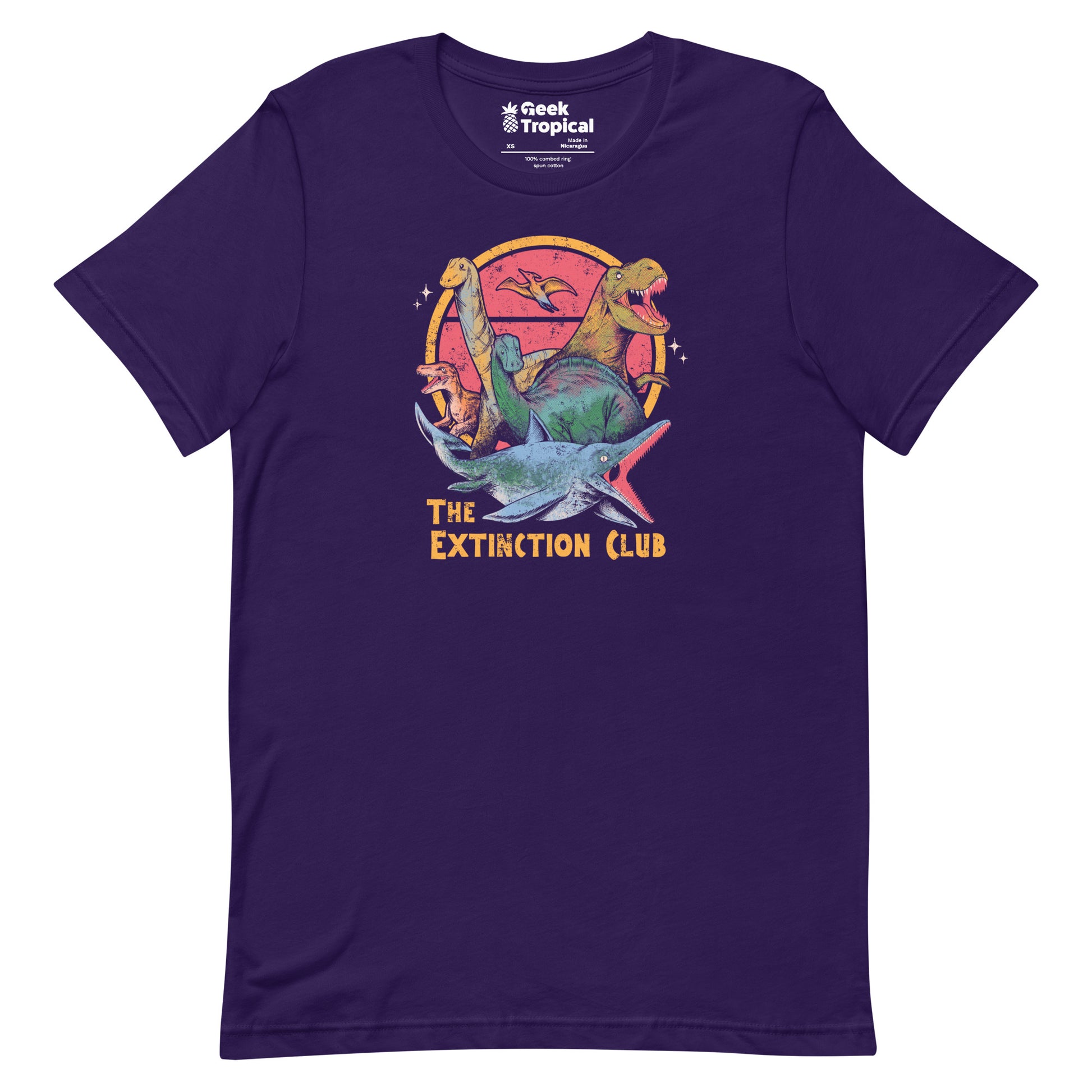 The Extinction Club T-Shirt Geek Nerd Advertise to Meta Design by Tobe Fonseca dinosaur print