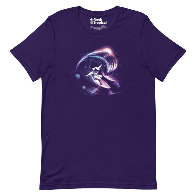 Surfing The Universe Gravity T-Shirt Geek Nerd Advertise to Meta Design by Tobe Fonseca FLOW DESC WRITING