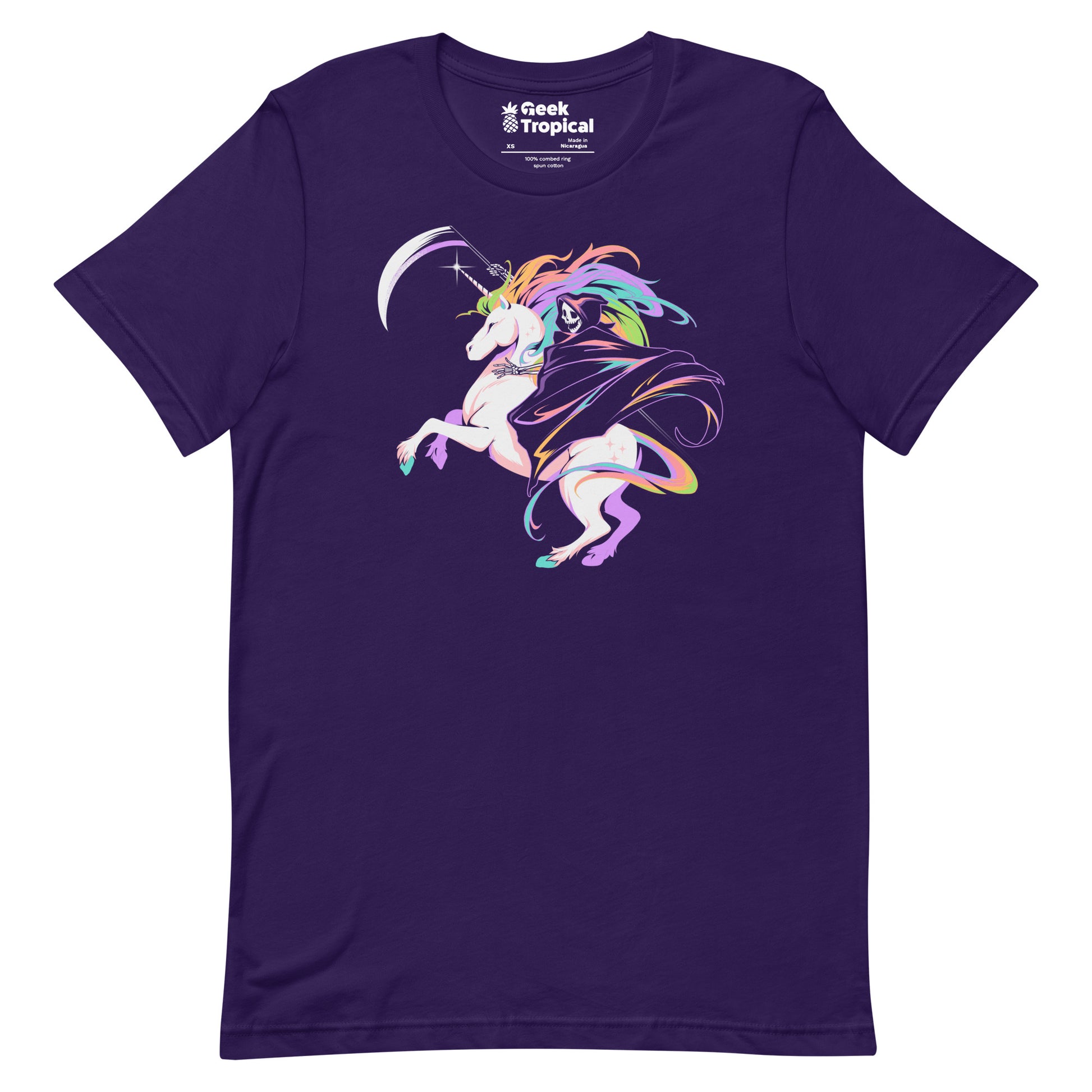 Death Unicorn T-Shirt Geek Nerd Advertise to Meta Design by Tobe Fonseca Fantasy Prints