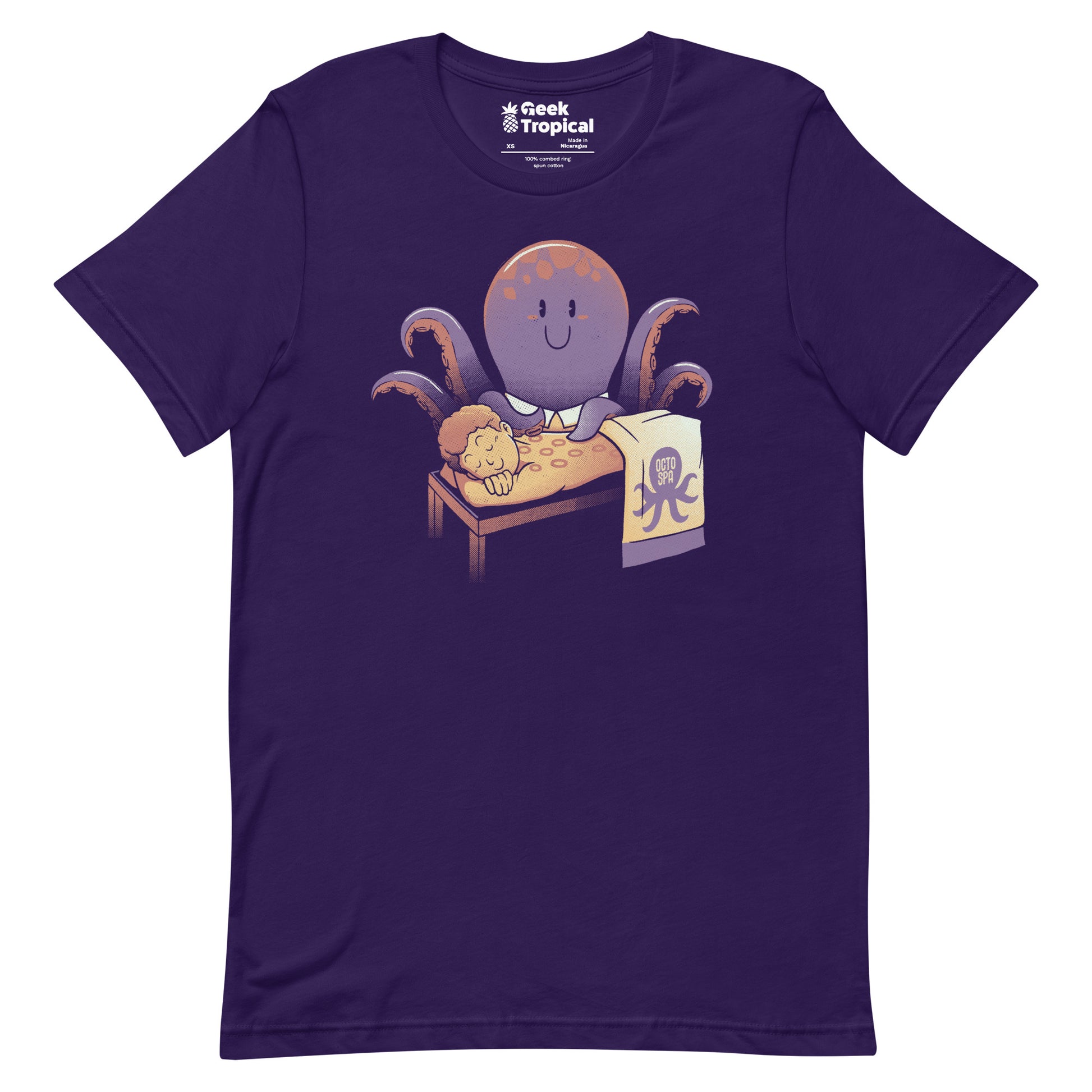 Cupping Therapy Octopus Massage T-Shirt Geek Nerd Advertise to Meta Animal Patterns Design by Tobe Fonseca