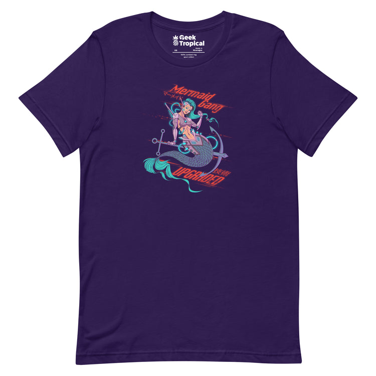 Cyberpunk Mermaid T-Shirt Geek Nerd Advertise to Meta computer print Design by Tobe Fonseca