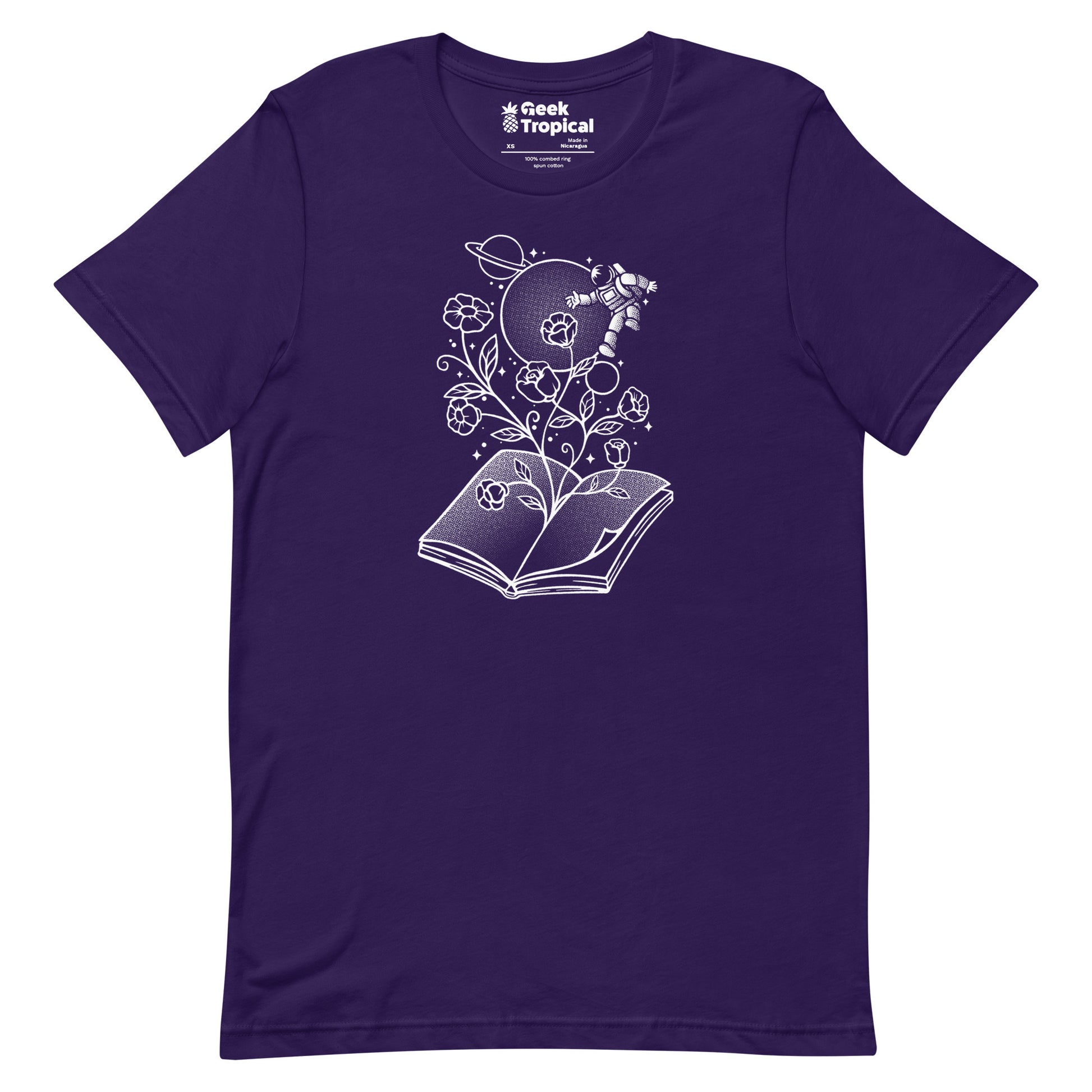 Book Garden Minimalist T-Shirt Geek Nerd Advertise to Meta Book Prints Botany Print