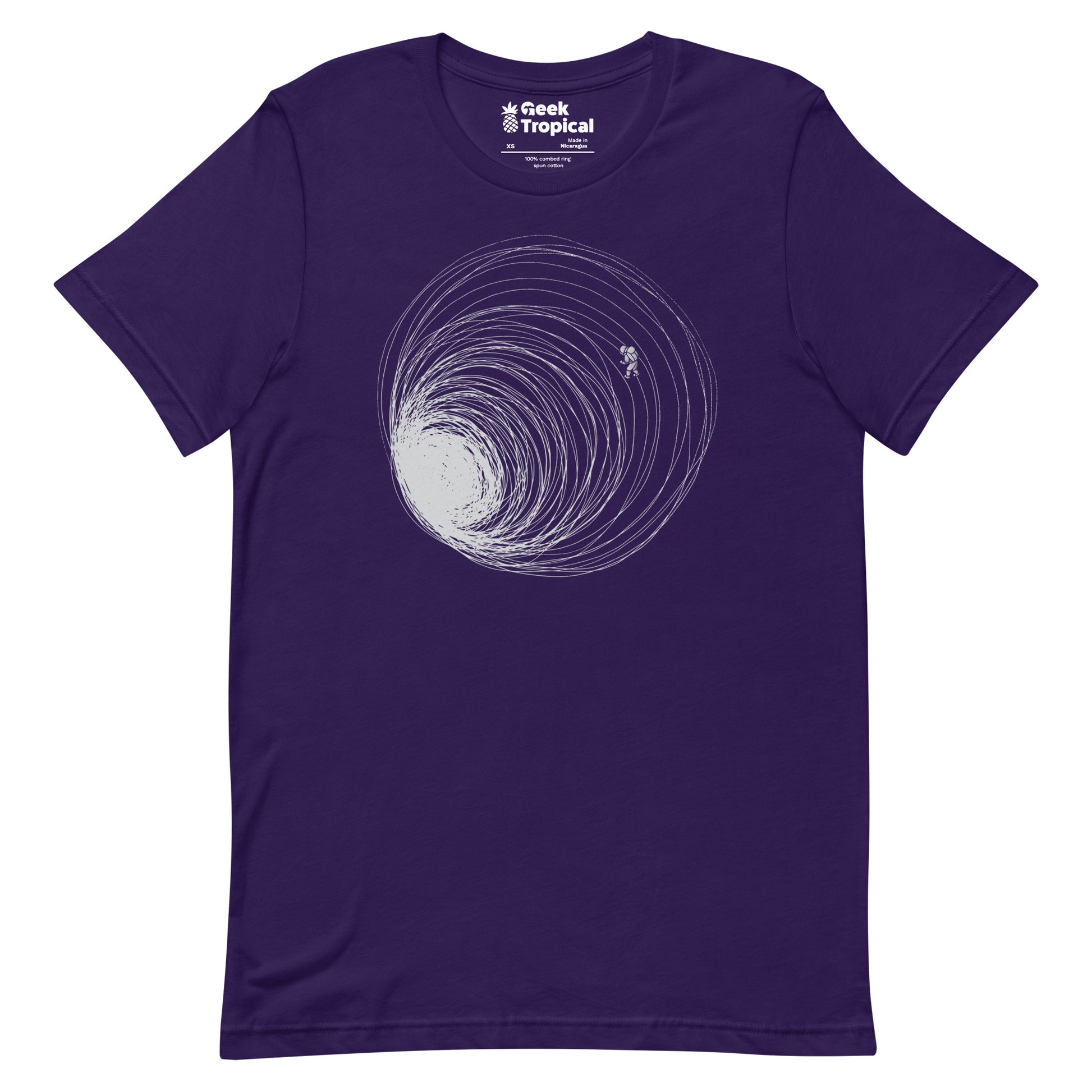 Black Hole Astronaut Lost in Space T-Shirt Geek Nerd Advertise to Meta Design by Tobe Fonseca FLOW DESC WRITING