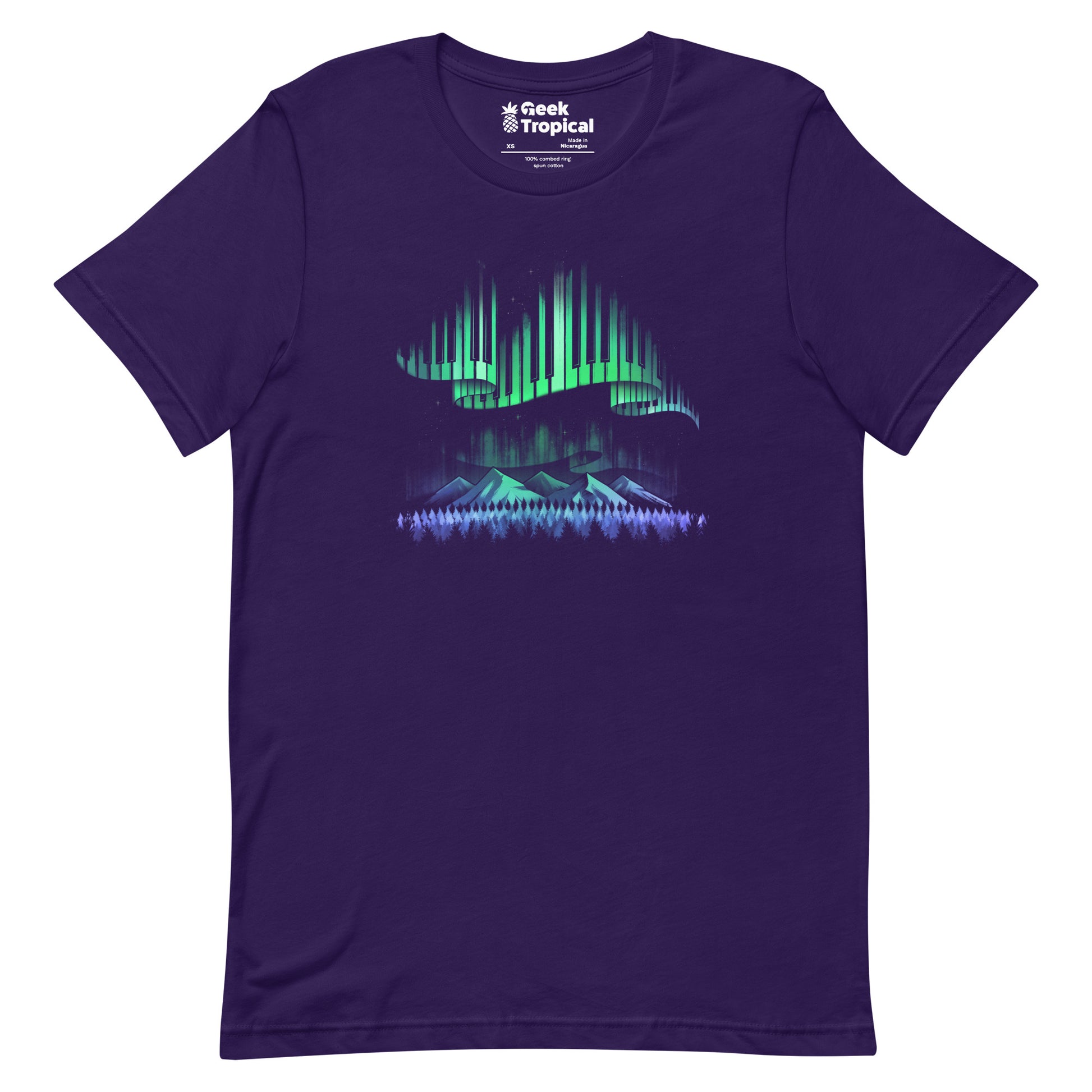 Aurora Borealis Song T-shirt Geek Nerd Advertise to Meta Design by Tobe Fonseca FLOW DESC WRITING