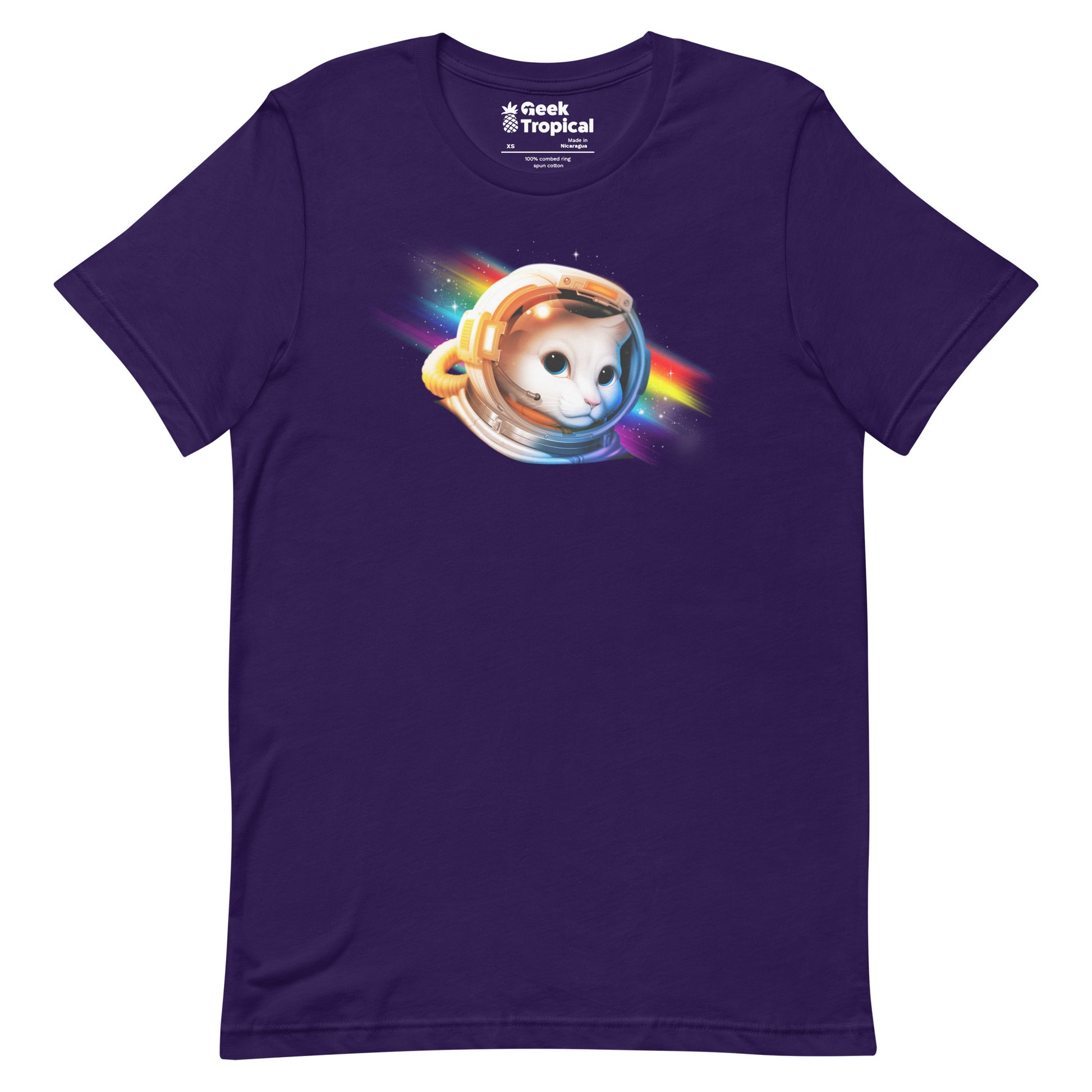 Astronaut Cat T-Shirt Geek Nerd Advertise to Meta Animal Patterns Design by Tobe Fonseca