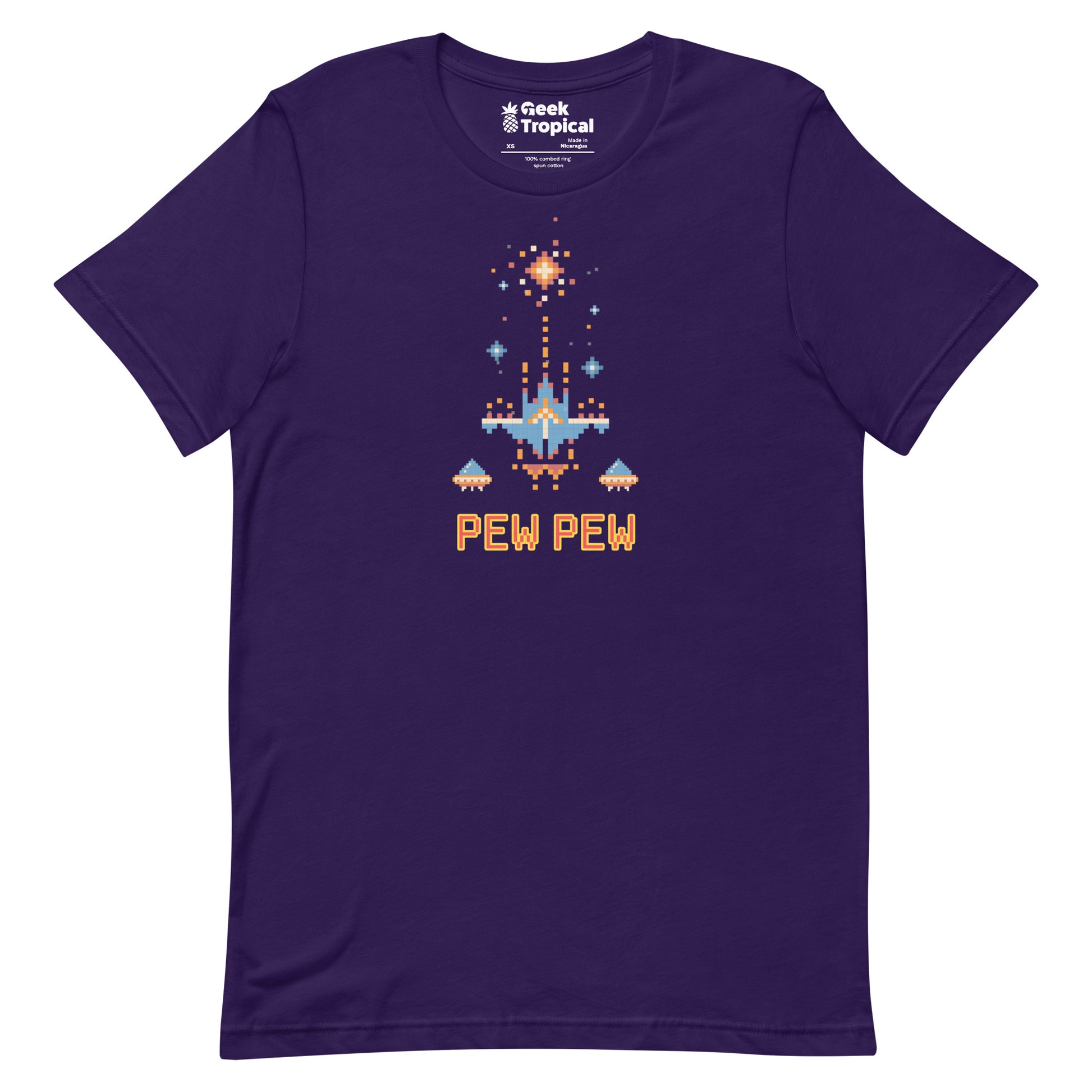 Pew Pew Retro Arcade T-Shirt 7