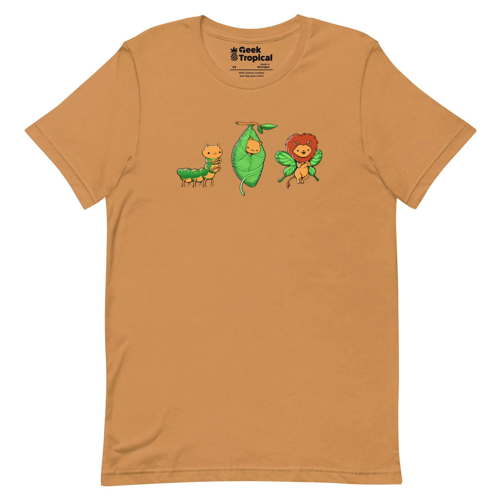 Cat - Erpillar T-Shirt Geek Nerd Animal Patterns Design by Tobe Fonseca Fantasy Prints