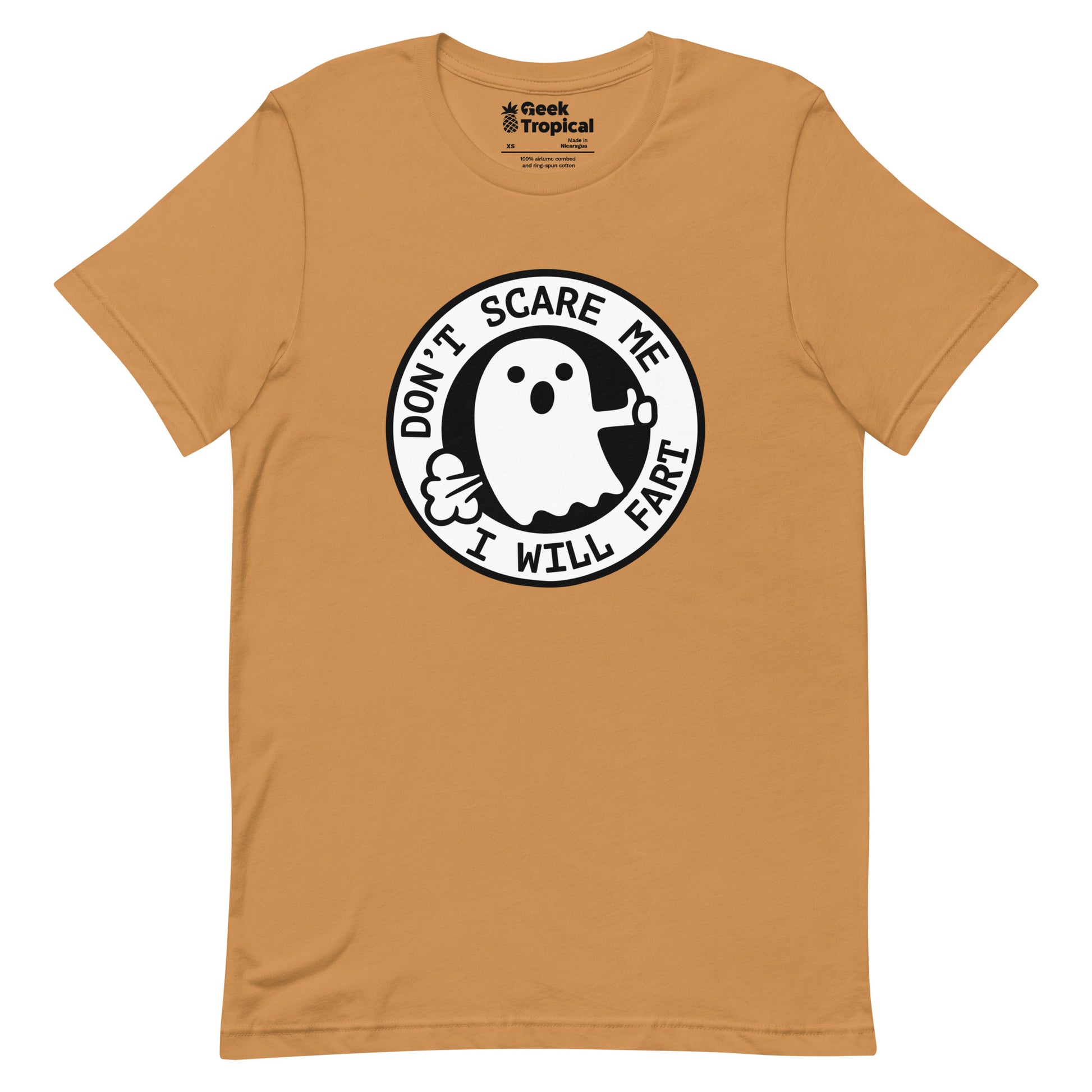 I'm Scared Ghost Fart T-Shirt Geek Nerd