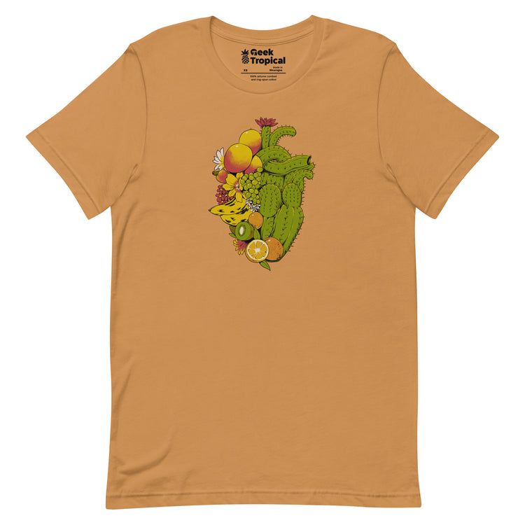 Tropical Heart T-Shirt Geek Nerd Advertise to Meta Botany Print Design by Tobe Fonseca