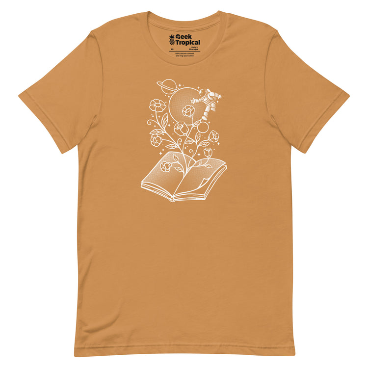 Book Garden Minimalist T-Shirt Geek Nerd Advertise to Meta Book Prints Botany Print