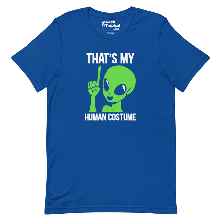 Alien Human Costume T-Shirt Geek Nerd Design by Tobe Fonseca Funny Prints halloween