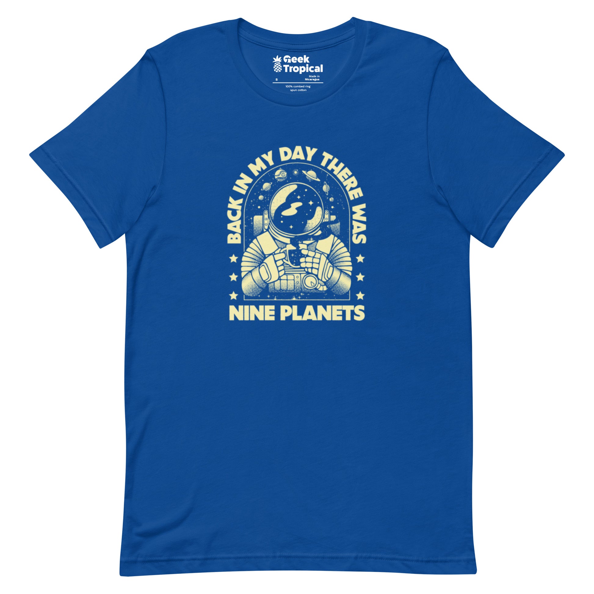 We Had Nine Planets T-Shirt Geek Nerd Design by Tobe Fonseca FLOW DESC WRITING Funny Prints