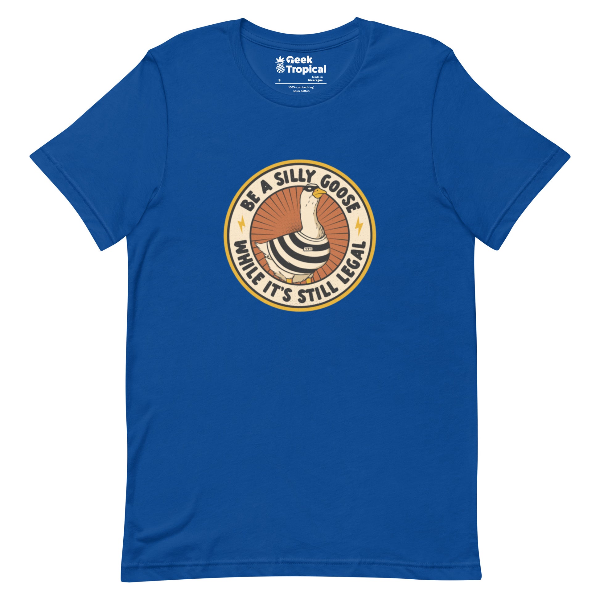 Be A Silly Goose While Legal T-Shirt Geek Nerd Animal Patterns Design by Tobe Fonseca FLOW DESC WRITING