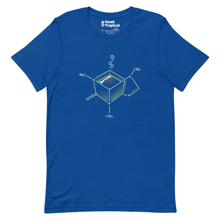 Caffeine Molecule Coffe Mug T-Shirt Geek Nerd Design by Tobe Fonseca FLOW DESC WRITING science print