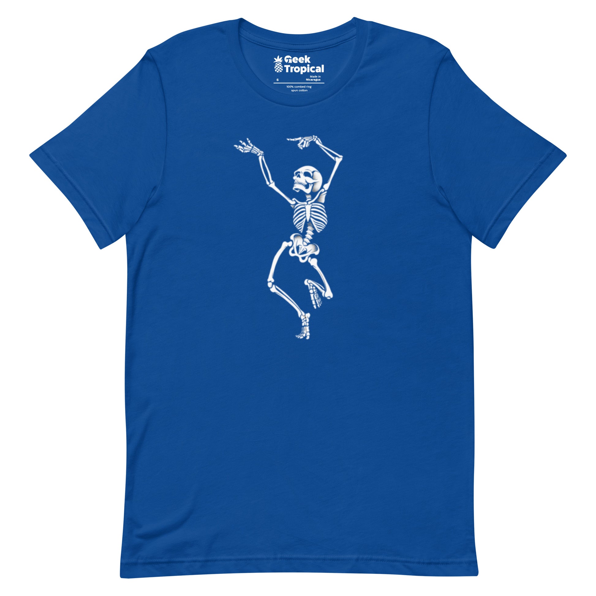 Dancing Skeleton T-Shirt Geek Nerd Design by Tobe Fonseca FLOW DESC WRITING Funny Prints