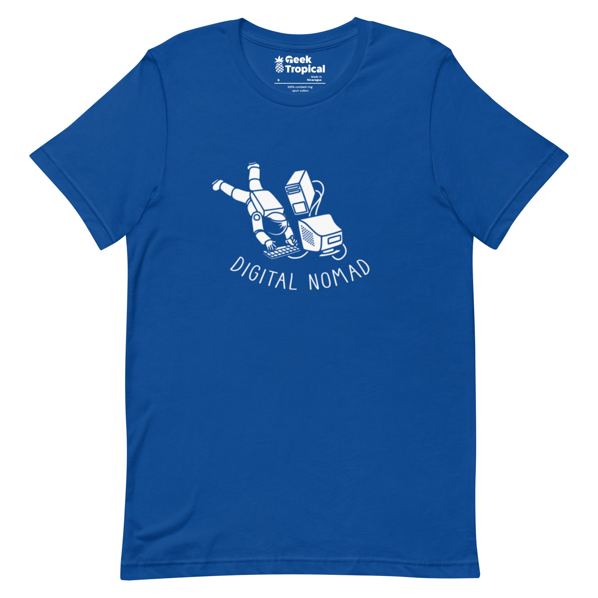 Digital Nomad Astronaut T-Shirt Geek Nerd computer print Design by Tobe Fonseca FLOW DESC WRITING