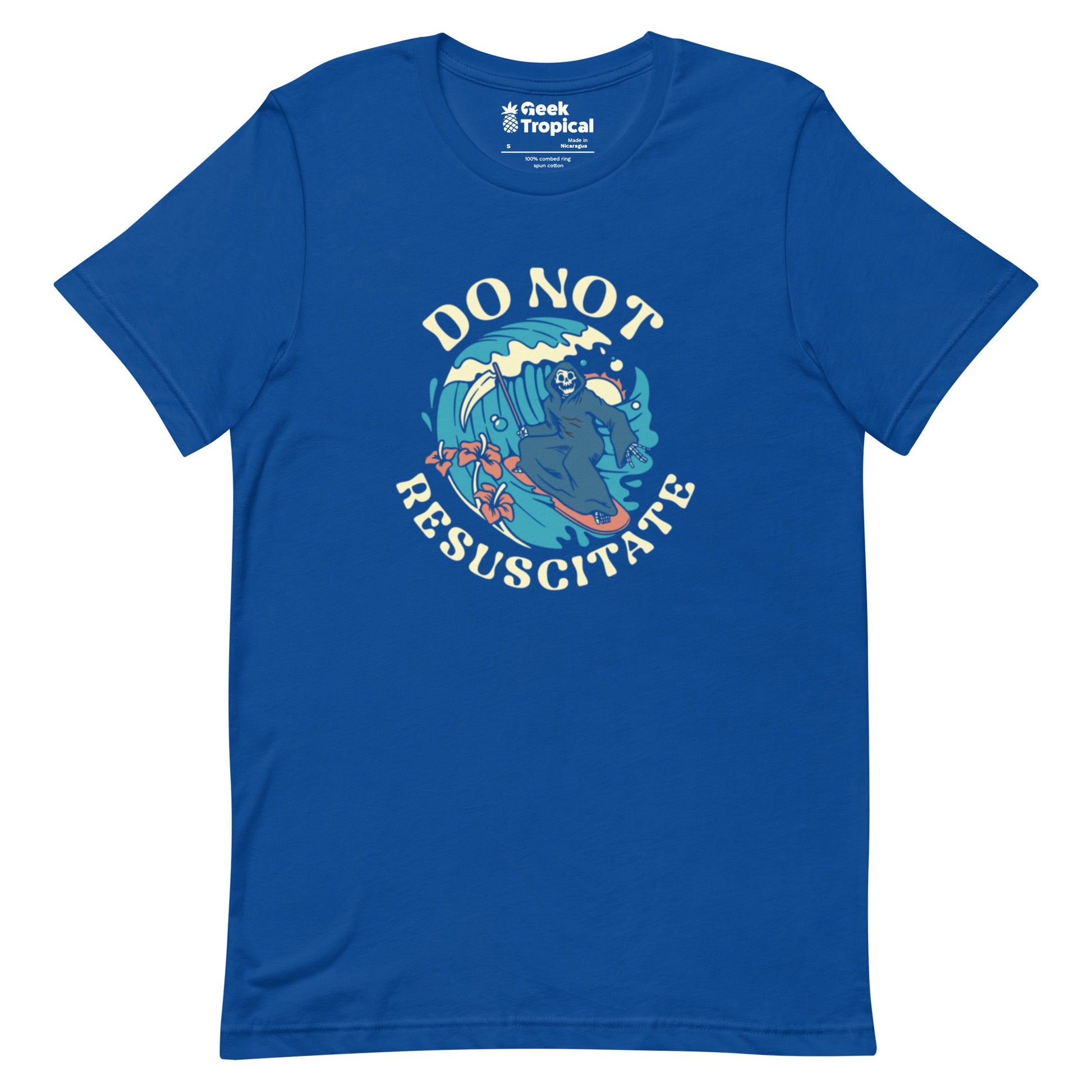 Do Not Resuscitate Reaper T-Shirt Geek Nerd Design by Tobe Fonseca Fantasy Prints FLOW DESC WRITING