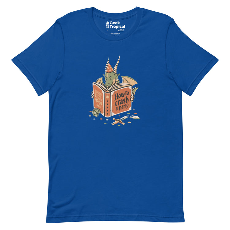 Dragon Party Crashing T-Shirt Geek Nerd Design by Tobe Fonseca dnd & rpg print Fantasy Prints