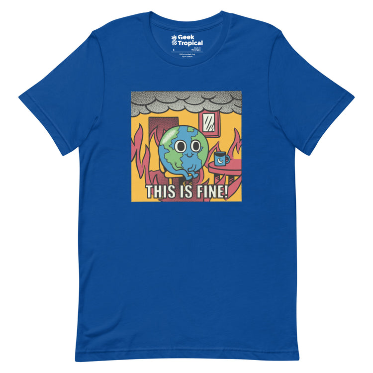 Earth Fire T-Shirt Geek Nerd Design by Tobe Fonseca Fantasy Prints FLOW DESC WRITING