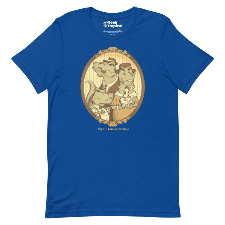 T - rex Family Portrait T-Shirt Geek Nerd