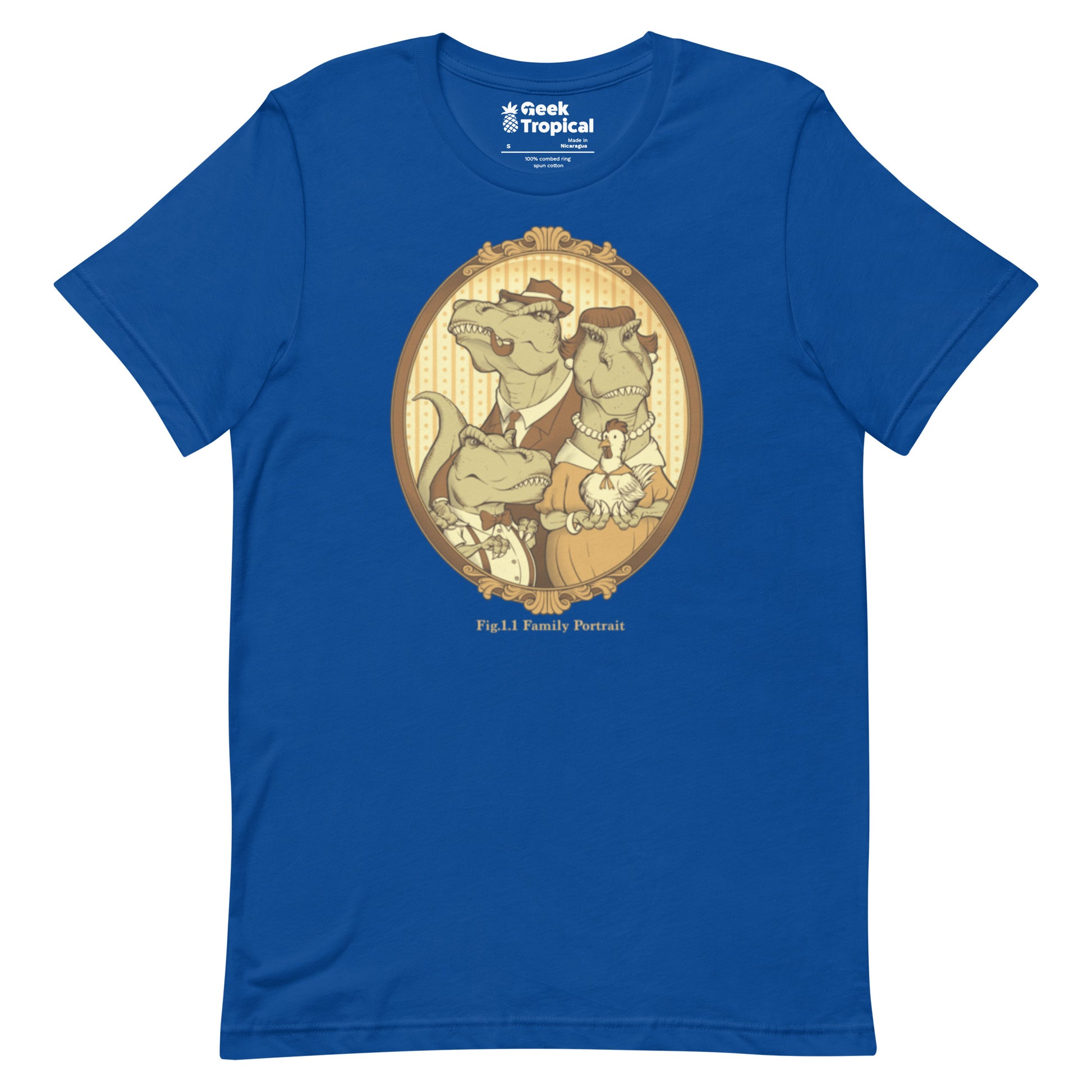 T - rex Family Portrait T-Shirt Geek Nerd