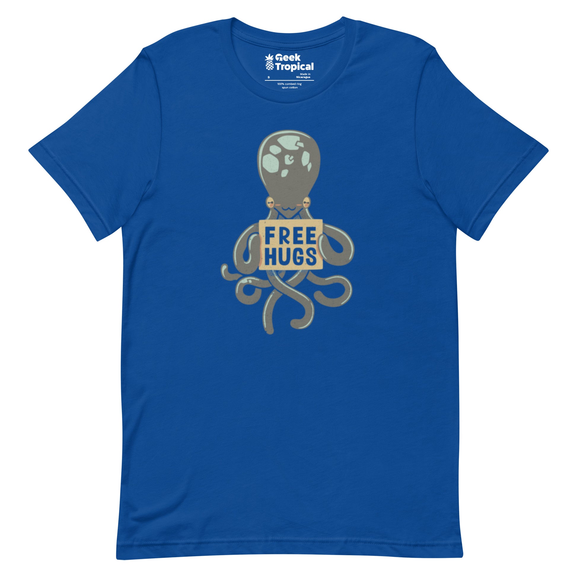 Free Hugs Octopus T-Shirt Geek Nerd
