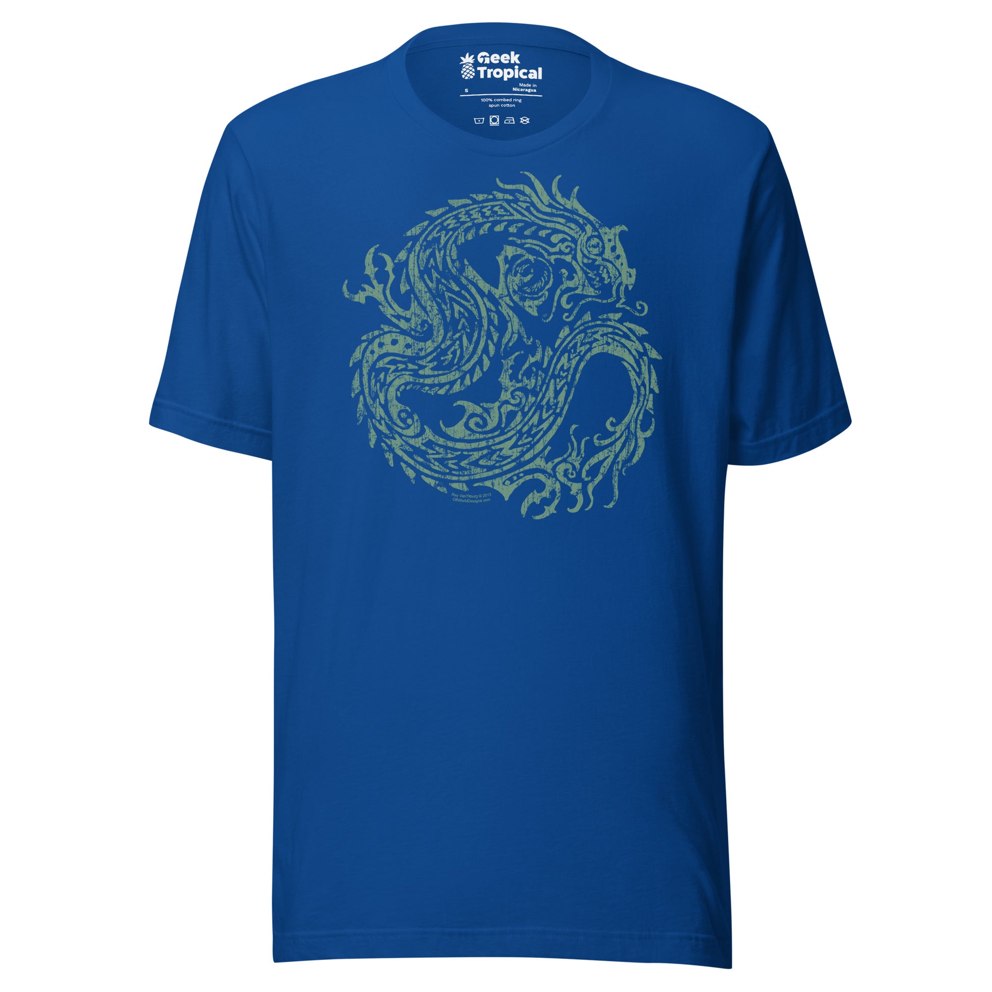 Ancient Dragon T-Shirt Geek Nerd Advertise to Meta Fantasy Prints FLOW DESC WRITING
