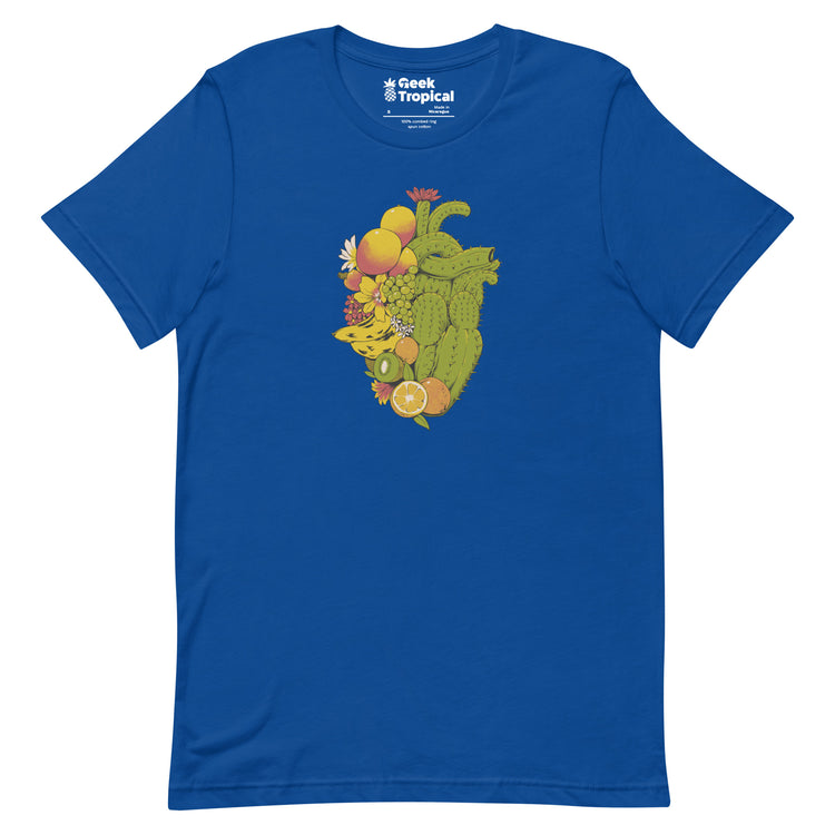 Tropical Heart T-Shirt Geek Nerd Advertise to Meta Botany Print Design by Tobe Fonseca