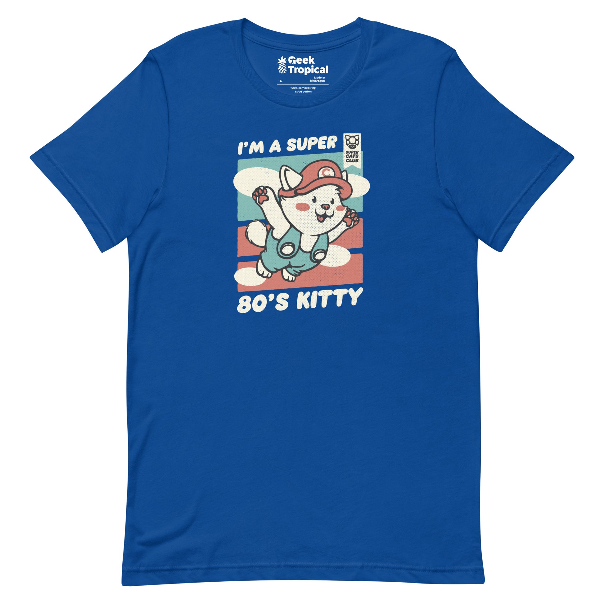 Vintage Kitty Video Game 80s T-Shirt Geek Nerd Advertise to Meta Animal Patterns Design by Tobe Fonseca
