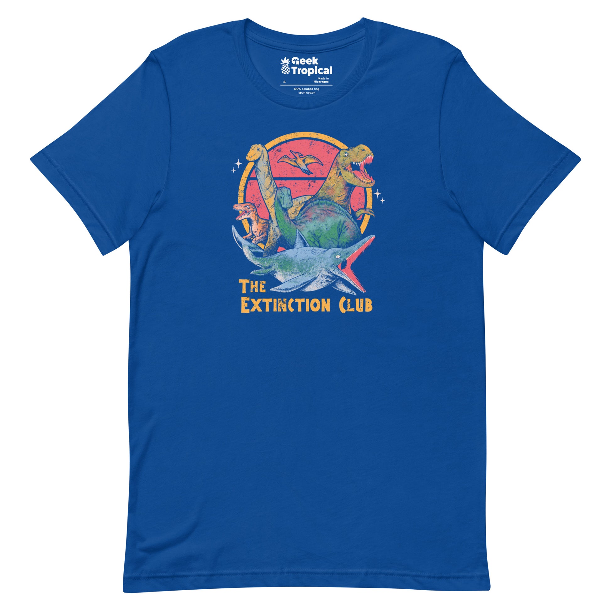 The Extinction Club T-Shirt Geek Nerd Advertise to Meta Design by Tobe Fonseca dinosaur print