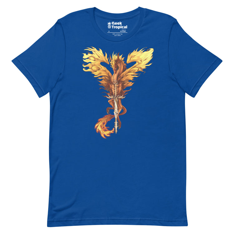 Dragonblade FLAMEBLADE T-Shirt Geek Nerd Advertise to Meta Design by Ruth Thompson Fantasy Prints