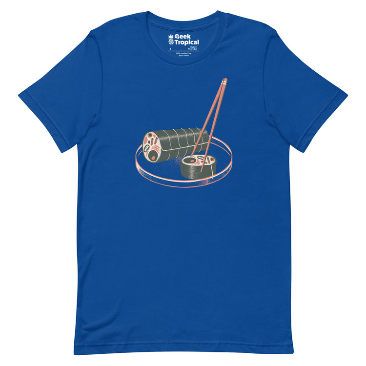 Sushi Cell Science Japanese T-Shirt Geek Nerd Advertise to Meta Design by Tobe Fonseca FLOW DESC WRITING