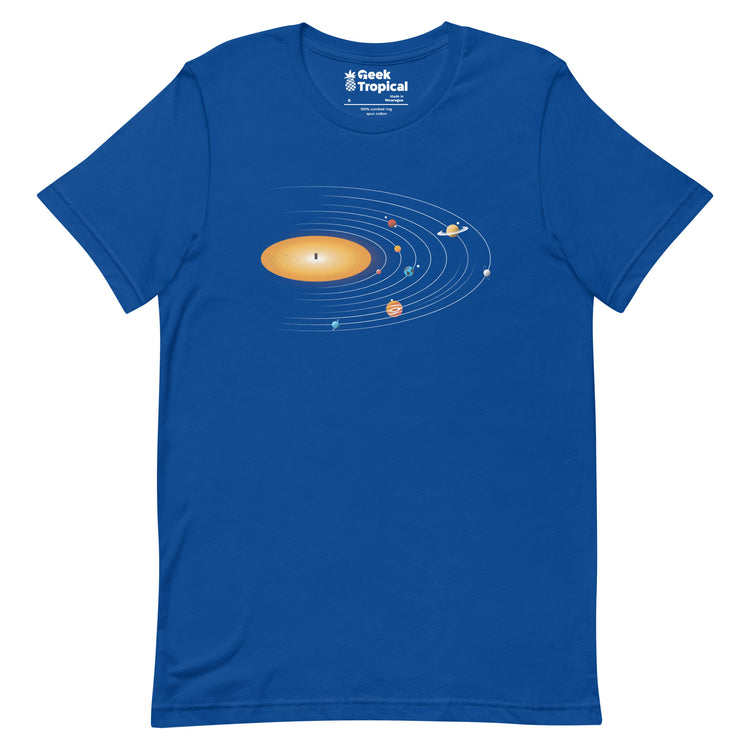 Solar System Vinyl Music T-Shirt Geek Nerd Advertise to Meta Design by Tobe Fonseca FLOW DESC WRITING