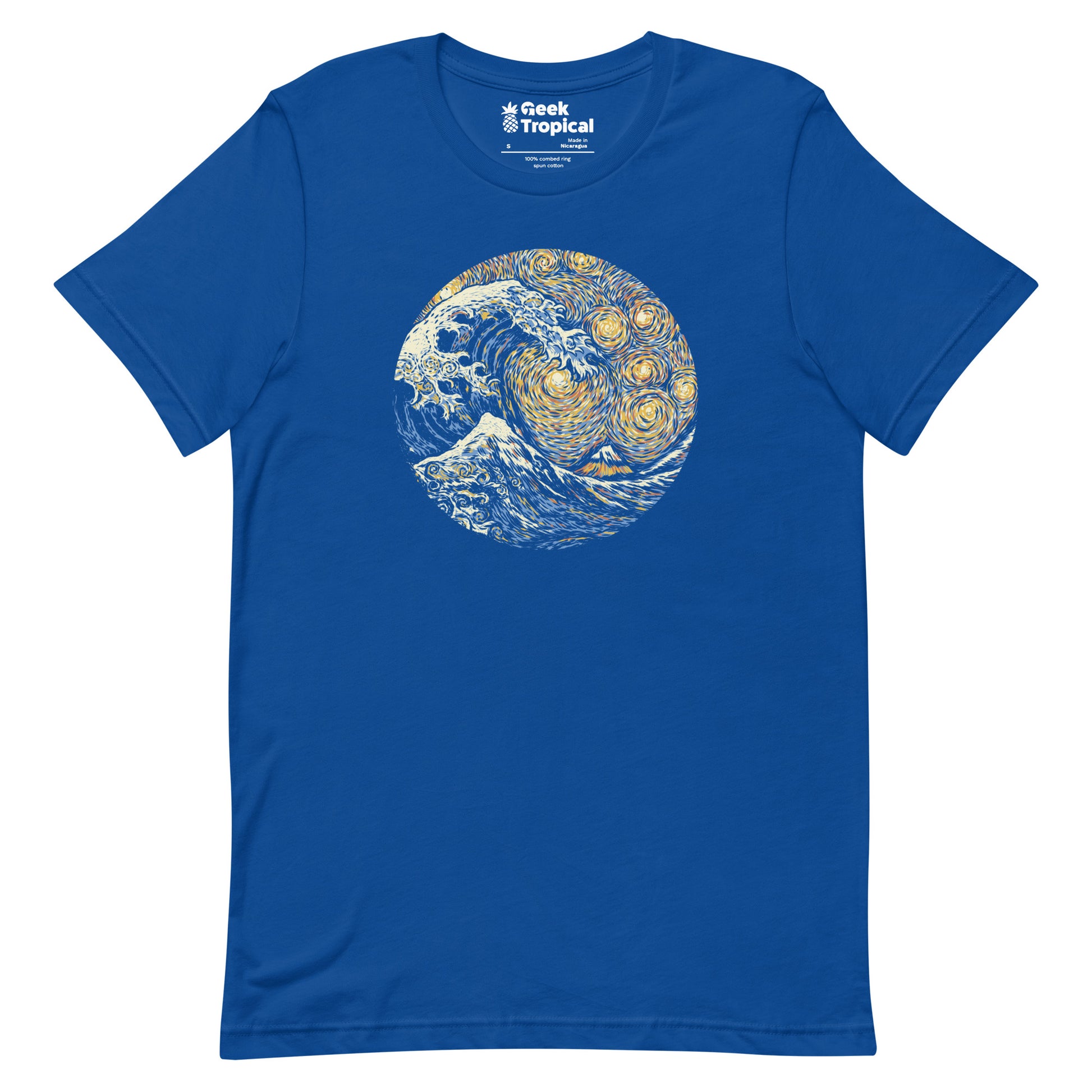 Kanagawa Wave The Starry Night T-Shirt 11