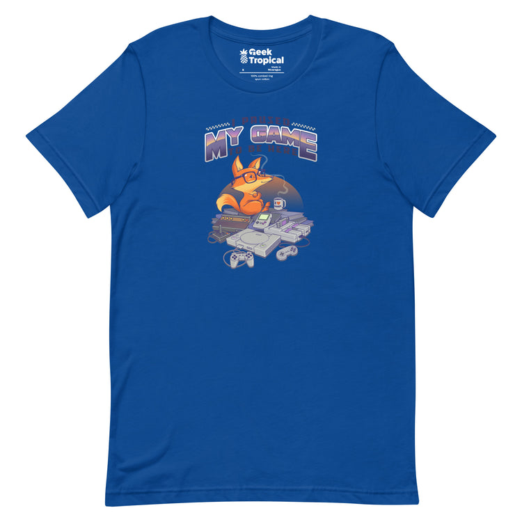 I Paused My Game To Be Here T-Shirt Geek Nerd Advertise to Meta Design by Tobe Fonseca FLOW DESC WRITING