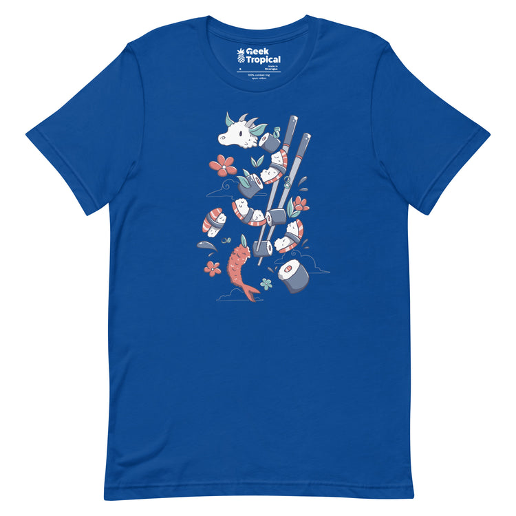 Dragonmaki Funny Sushi T-Shirt Geek Nerd Advertise to Meta Design by Tobe Fonseca Fantasy Prints