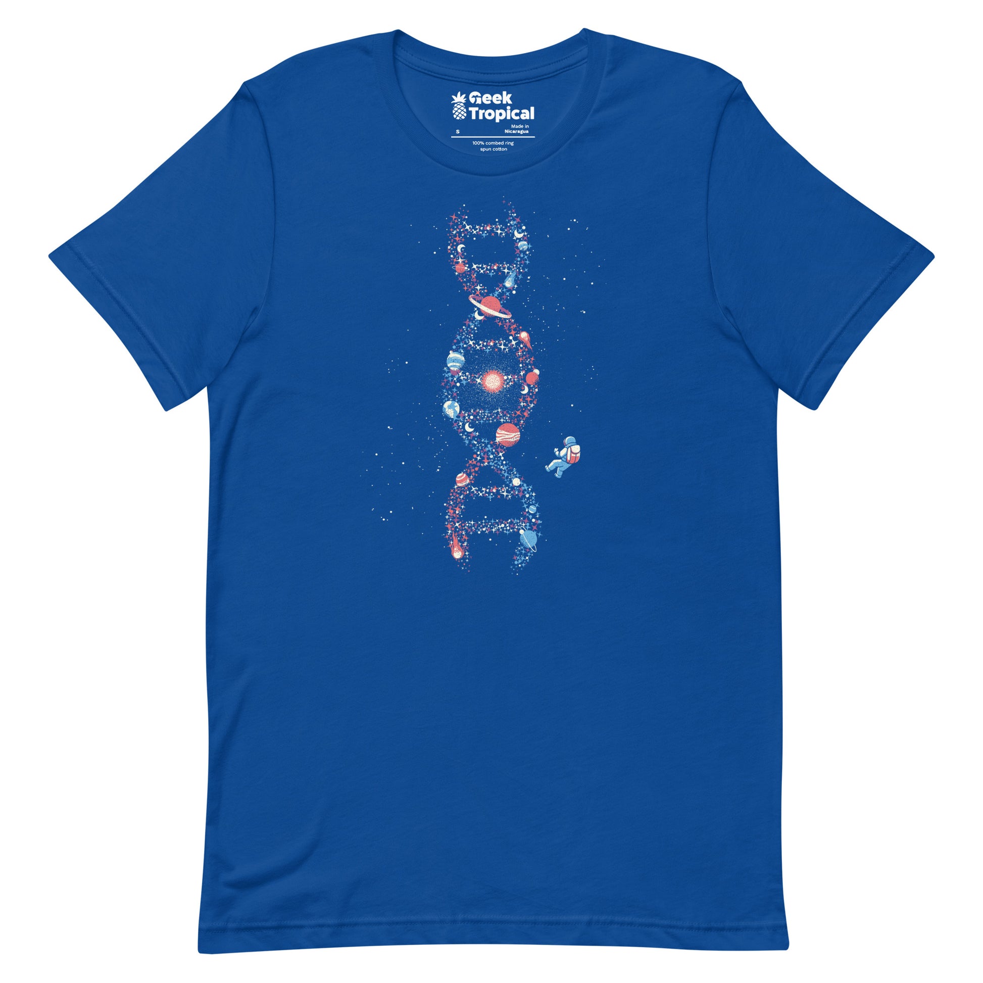 DNA Astronaut Galaxy We Are Stardust T-Shirt Geek Nerd Advertise to Meta Design by Tobe Fonseca FLOW DESC WRITING