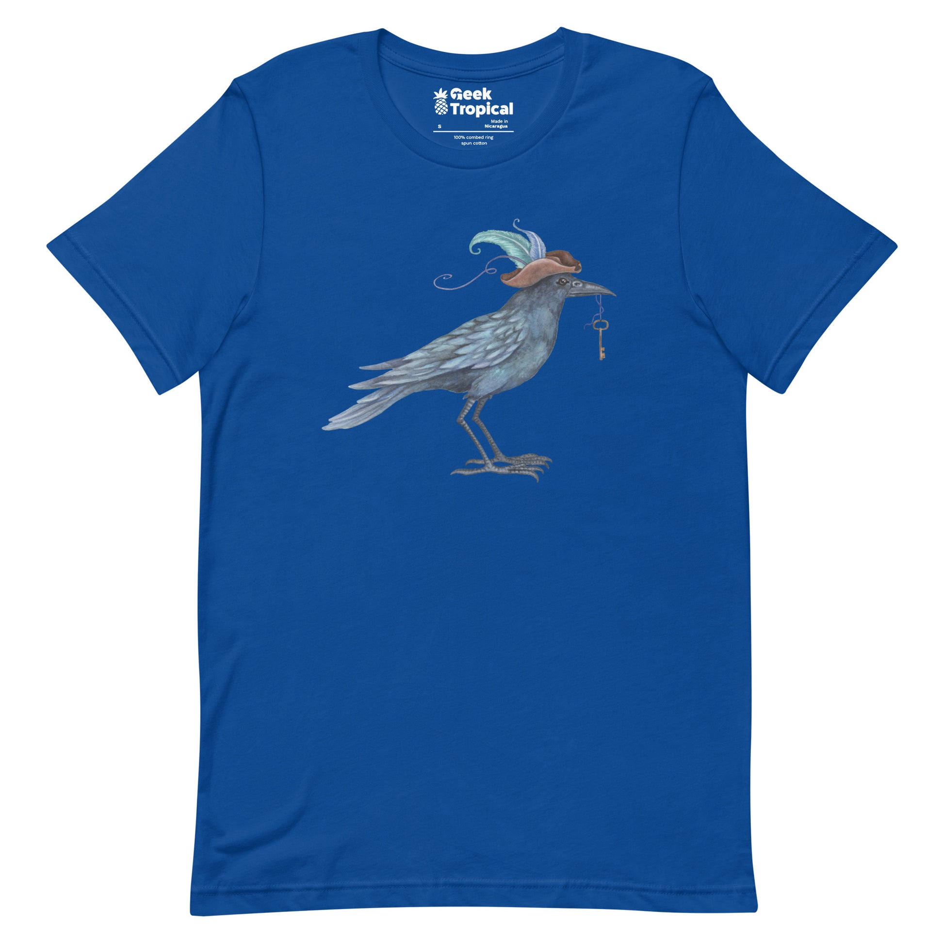 Amy Brown Fancy Crow T-Shirt Geek Nerd Advertise to Meta Animal Patterns Design by Amy Brown