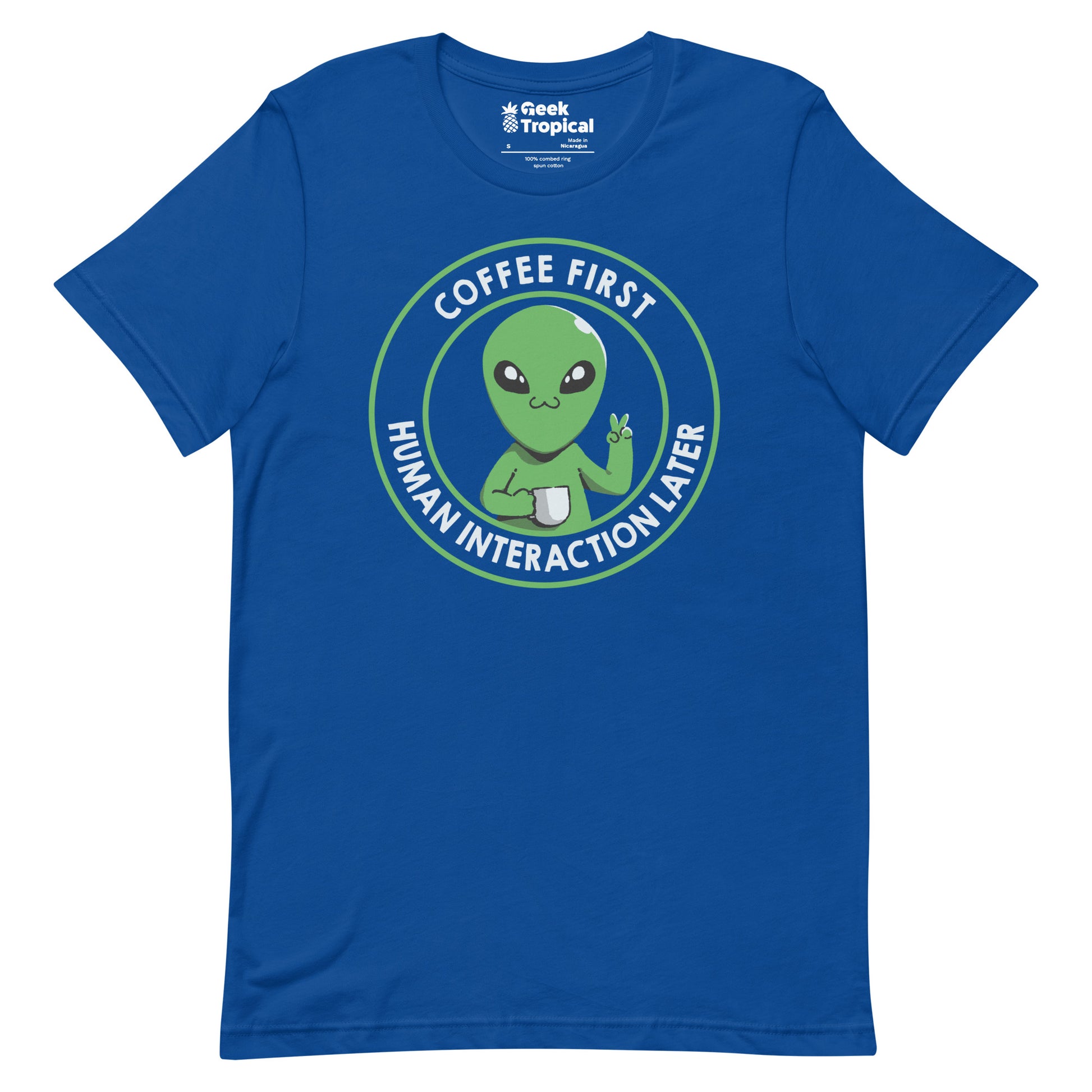 Coffee First Human Interaction Later T-Shirt 9