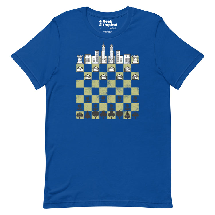 City Forest Chess Vintage Game T-Shirt Geek Nerd Advertise to Meta board game print Botany Print