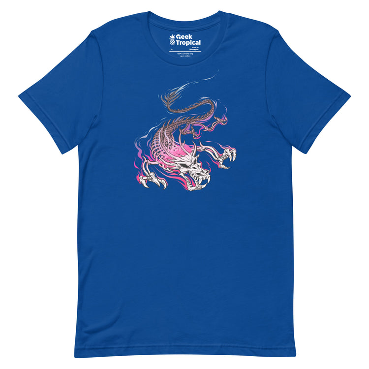 Chinese Skull Dragon T-Shirt Geek Nerd Advertise to Meta Design by Tobe Fonseca Fantasy Prints