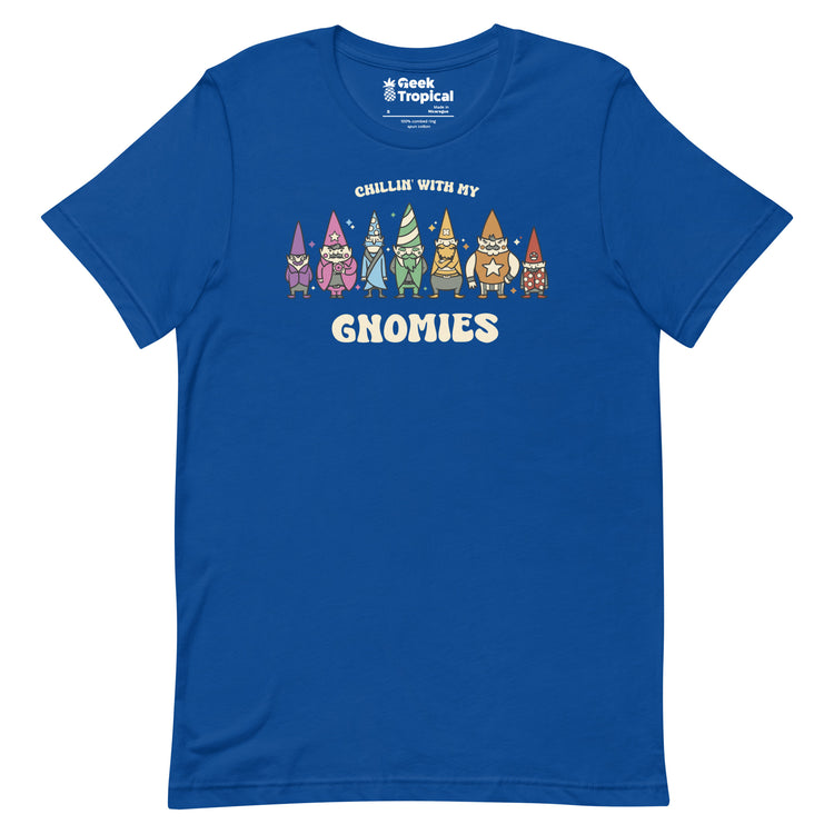 Chillin With My Gnomies T-Shirt Geek Nerd Advertise to Meta Christmas Print Design by Tobe Fonseca